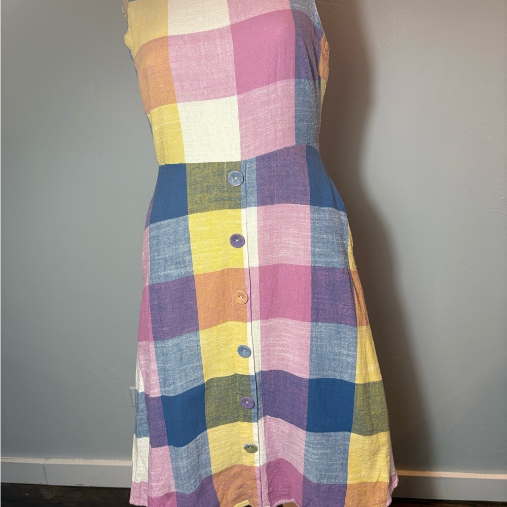 Gilli Plaid Sleeveless Dress Size Small